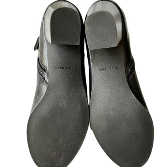Cole Haan Bailey Black Ankle Block Heel Boots -  8.5B - Picture 10 of 12